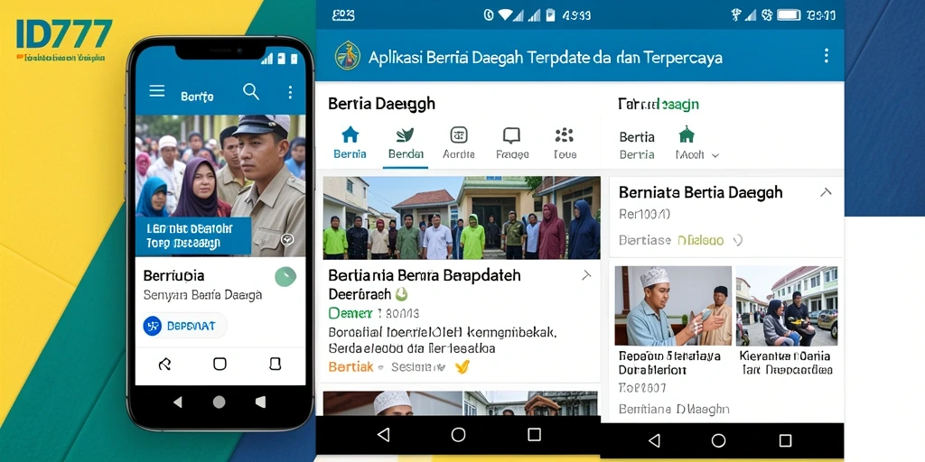 Antarmuka pengguna ID777 yang sederhana dan menarik.