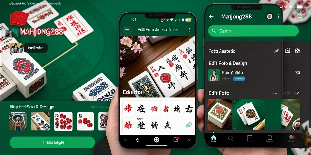 Tampilan antarmuka MAHJONG288 yang menarik untuk Edit Foto Aesthetic.