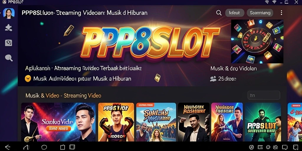Antarmuka PP8SLOT yang menarik untuk Streaming Video