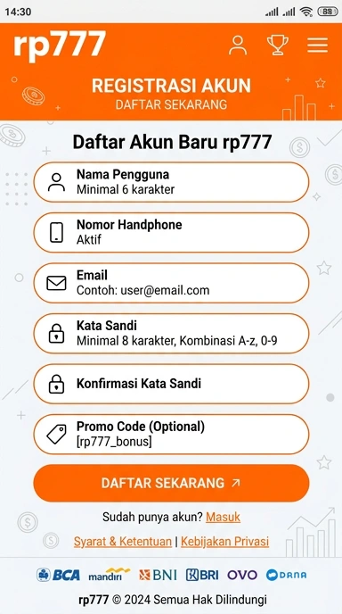 Buat Akun Baru rp777 dengan Mudah